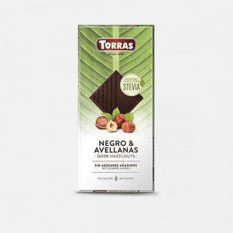 TORRAS Stévia Horká čokoláda - lieskový oriešok