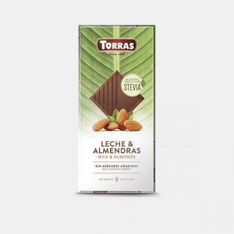 TORRAS Stévia Mliečna čokoláda - mandle