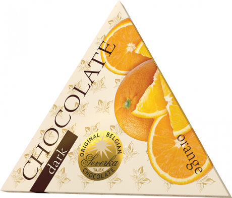 SEVERKA trojuholník Horká čokoláda - pomaranč