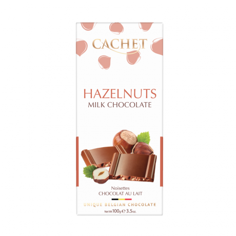 CACHET CLASSIC Mliečna čokoláda - lieskový orech
