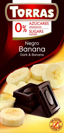 TORRAS DIA Horká čokoláda - banán