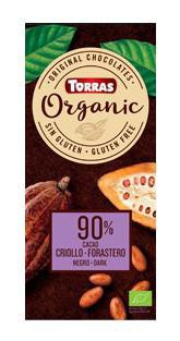 TORRAS Organic - Horká čokoloáda 90%