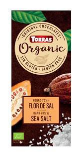 TORRAS Organic - Horká čokoláda 70% - morská soľ