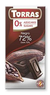 TORRAS DIA Horká čokoláda 72%