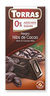 TORRAS DIA Horká čokoláda - kakaové bôby