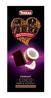 TORRAS ZERO Horká čokoláda s kokosom