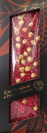 SEVERKA Exclusive Horká čokoláda - lieskový oriešok a malina