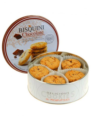 BISQUINI - Sušienky s kúskami horkej a mliečnej čokolády