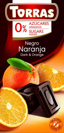 TORRAS DIA Horká čokoláda - pomaranč